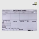 Bảng kính văn phòng in thông tin theo yêu cầu