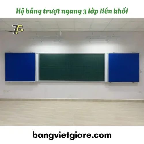 Hệ bảng trượt ngang 3 lớp liền khối DB 03