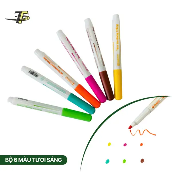Bút dạ cao cấp cho bé vỉ 6 màu