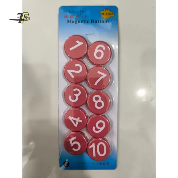 Nam châm số - Nam châm gắn bảng - 10 viên